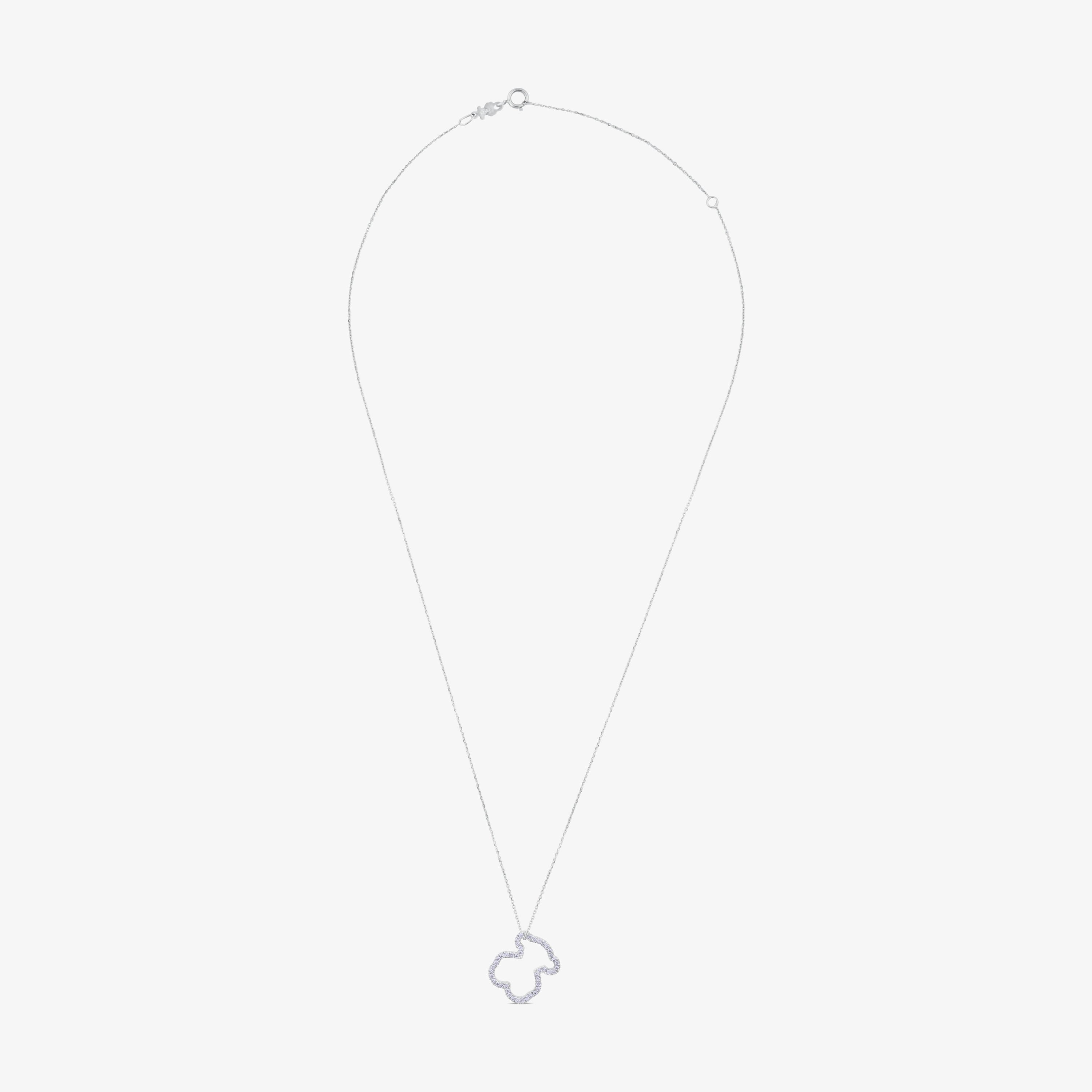 18K white gold TOUS Icon Gems Necklace with Diamonds 1,6cm. Bear motif