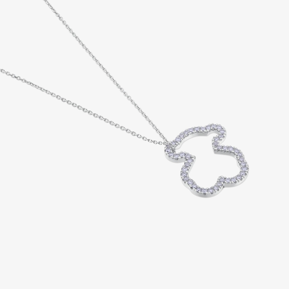 Naszyjnik Tous Icon Gems z białego złota z diamentami