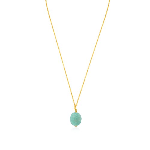 Vermeil Silver Terra Necklace with Amazonite image number 0