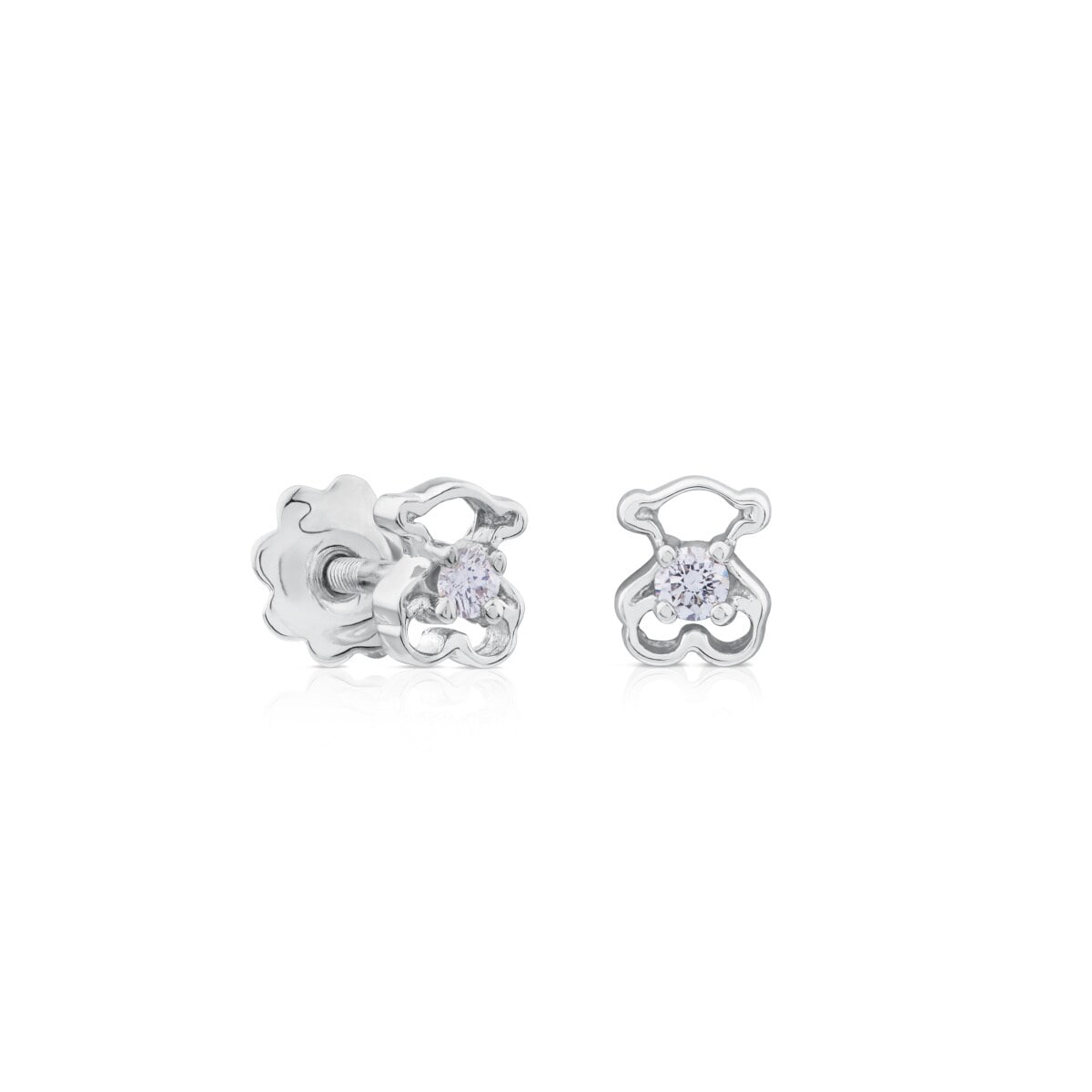 White Gold Silueta Earrings with Diamonds