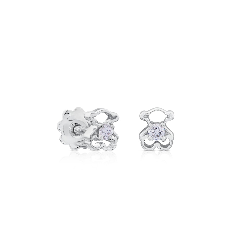 White Gold Silueta Earrings with Diamonds