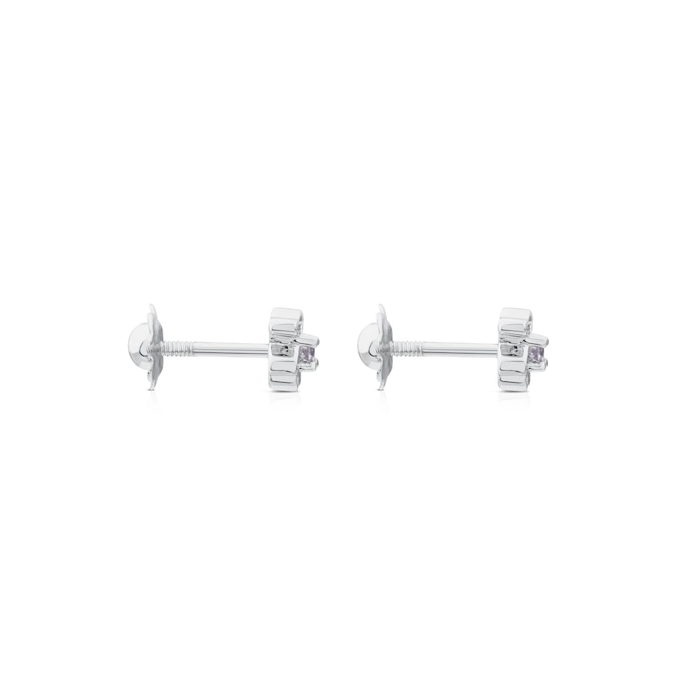 Pendientes de oro blanco con diamantes Silueta Pendientes de oro blanco con diamantes Silueta