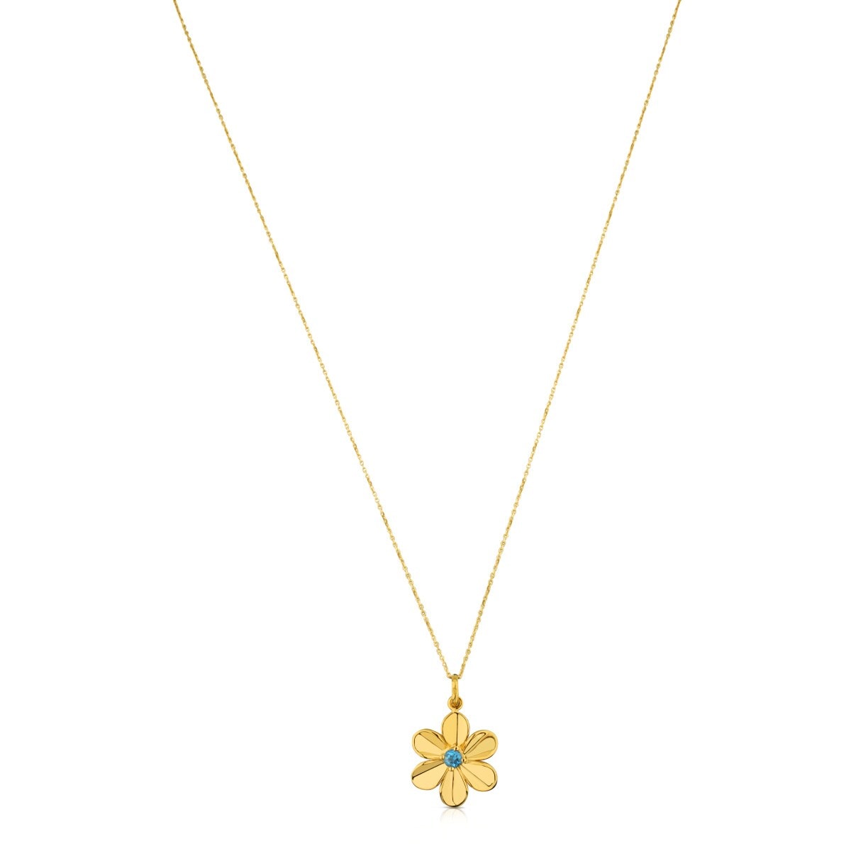 Gold Happy Moments Necklace with Topaz