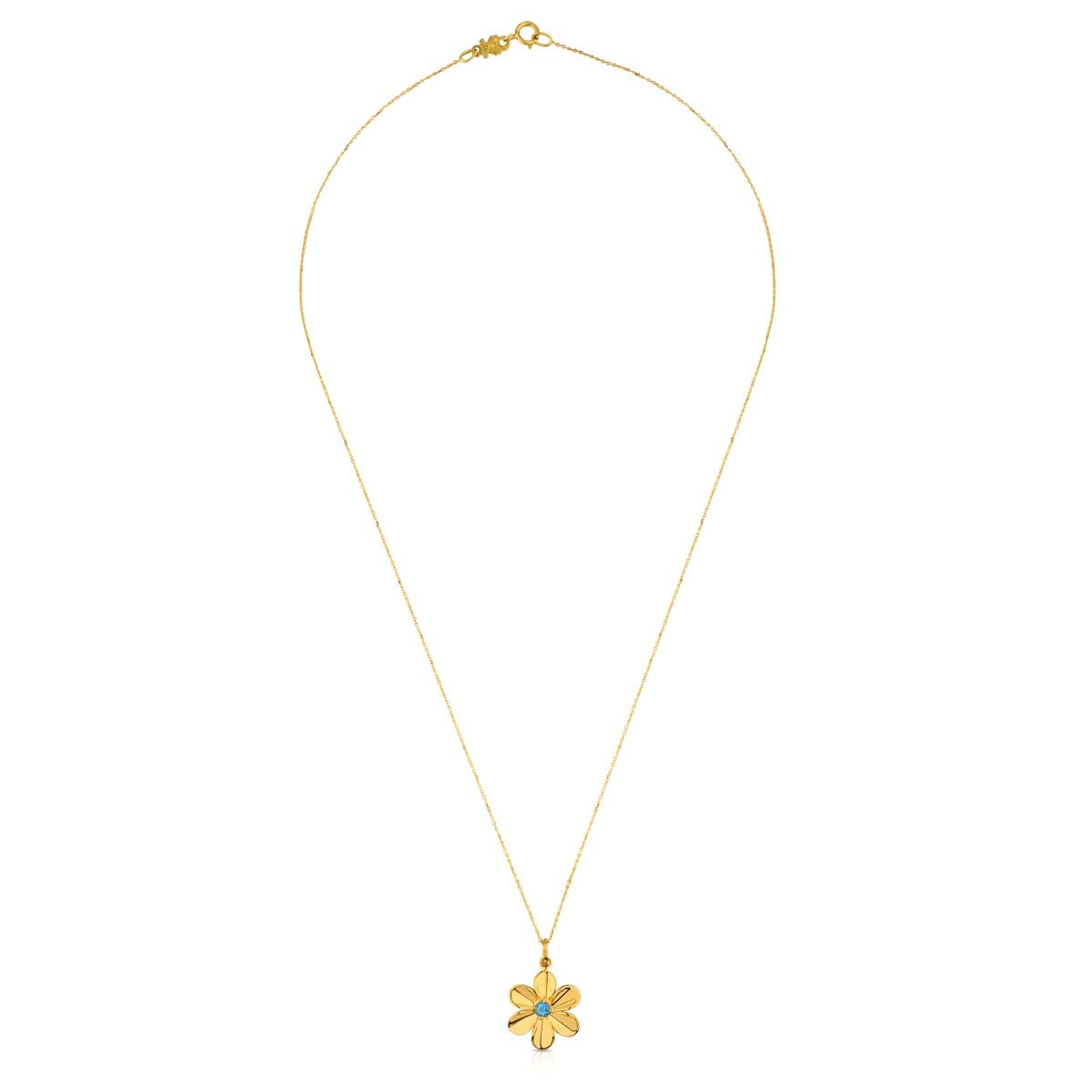 Gold Happy Moments Necklace with Topaz