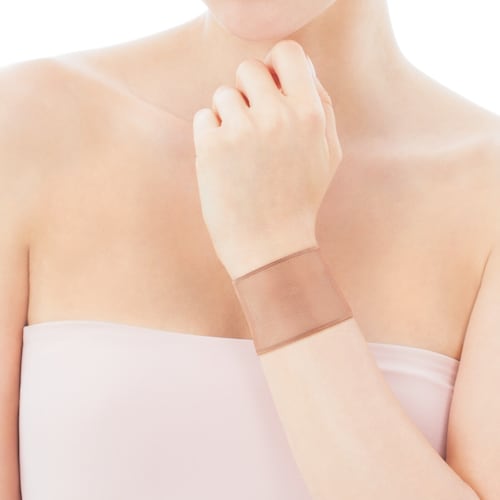 Steel and Rose Vermeil Silver Icon Mesh Bracelet