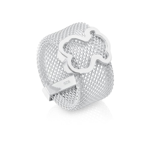 Anel Icon Mesh em Prata