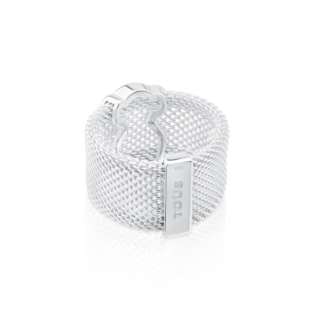 Anel Icon Mesh em Prata