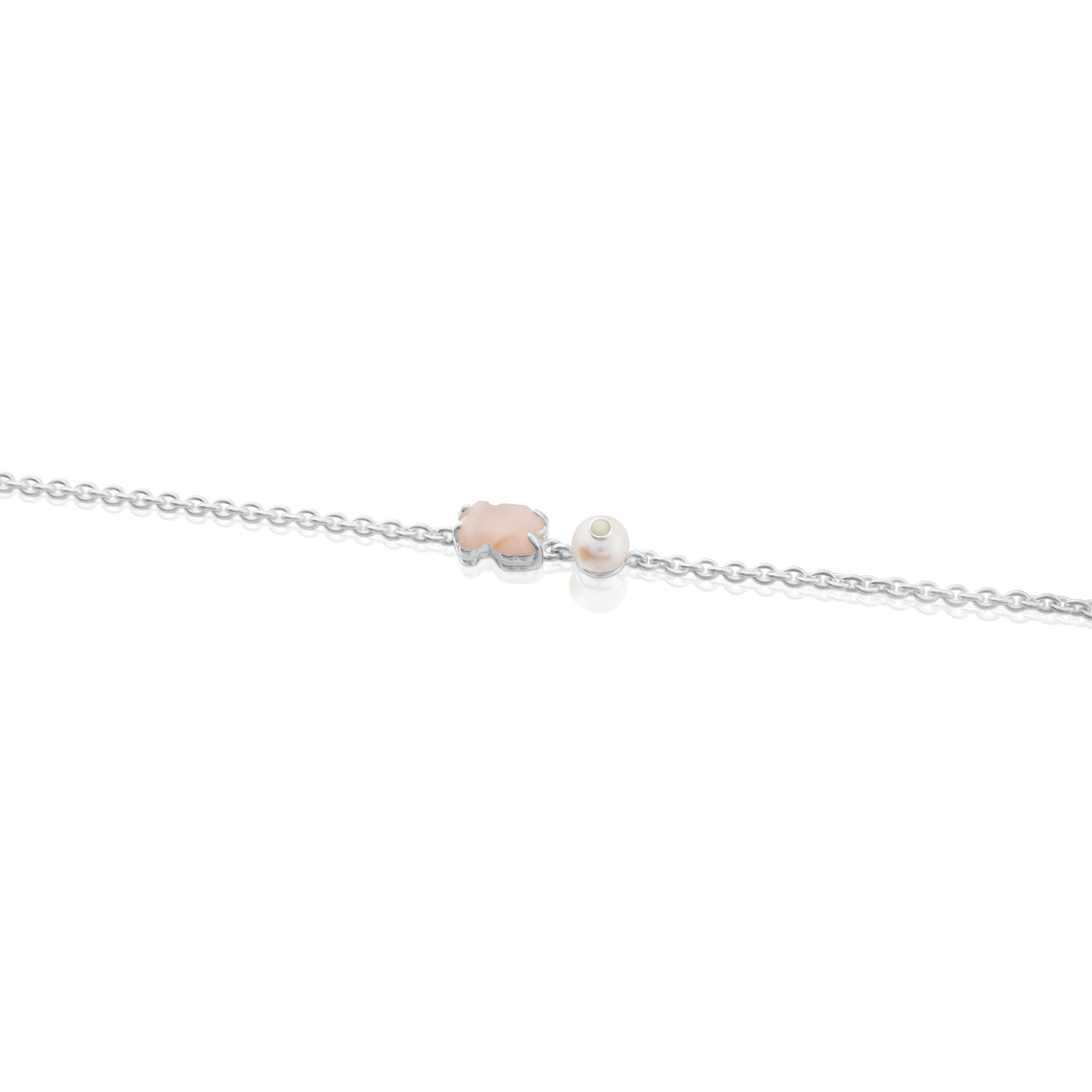 Silver Erma Bracelet with Pearl and Opal