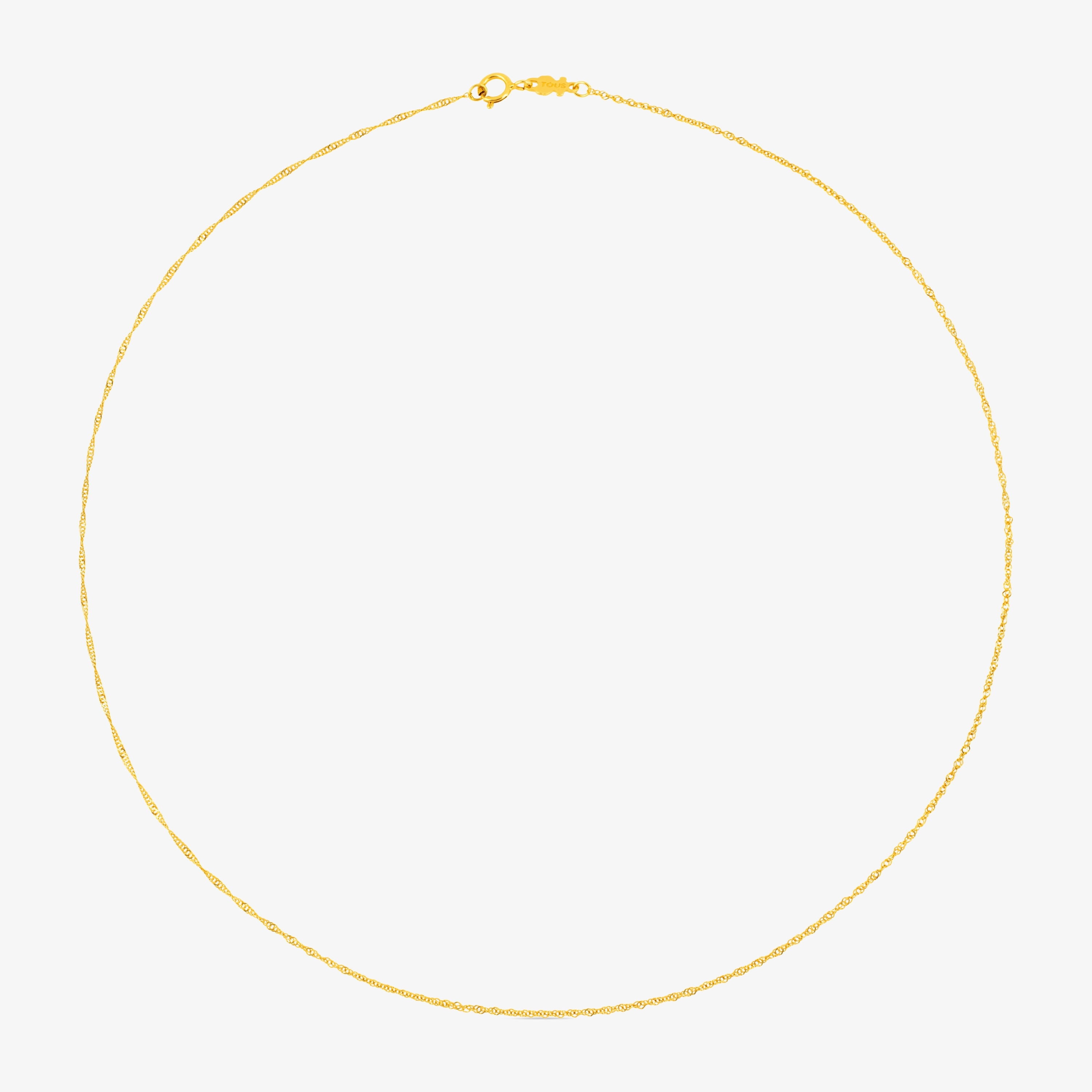 cm 18K solid gold TOUS Chain cord Choker