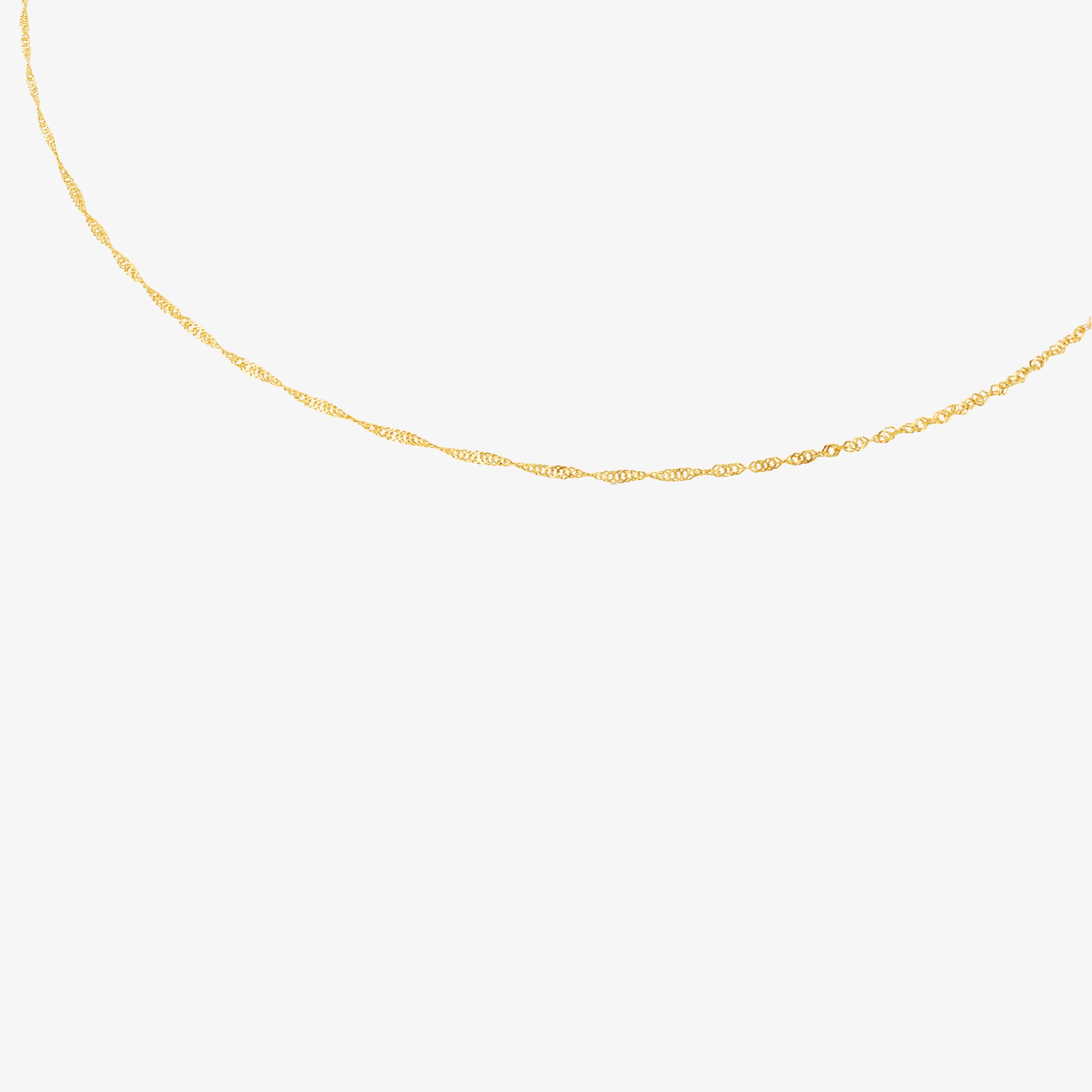 45 cm 18K solid gold TOUS Chain spiral Choker.