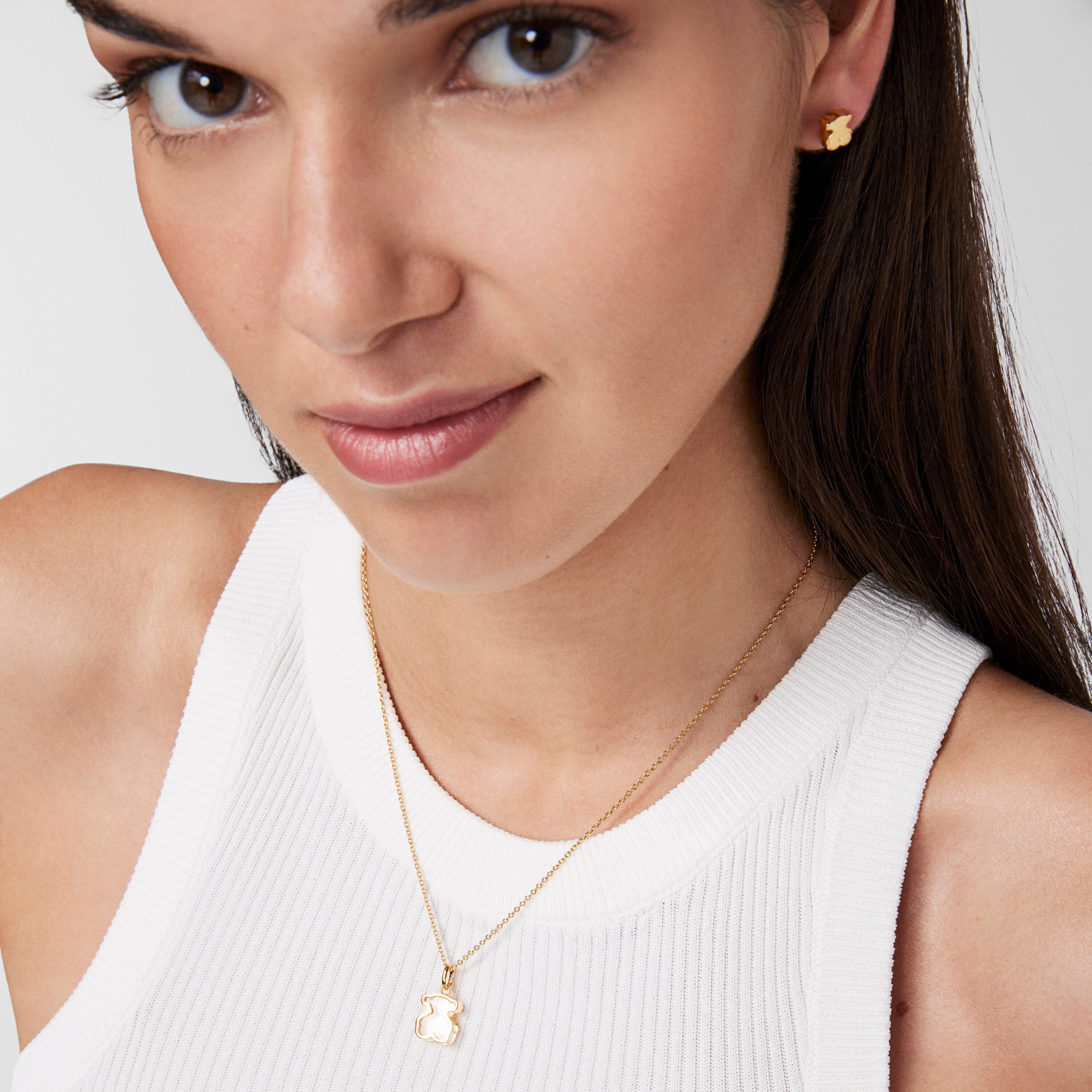 Collar con baño de oro 18 kt sobre plata Galaxy
