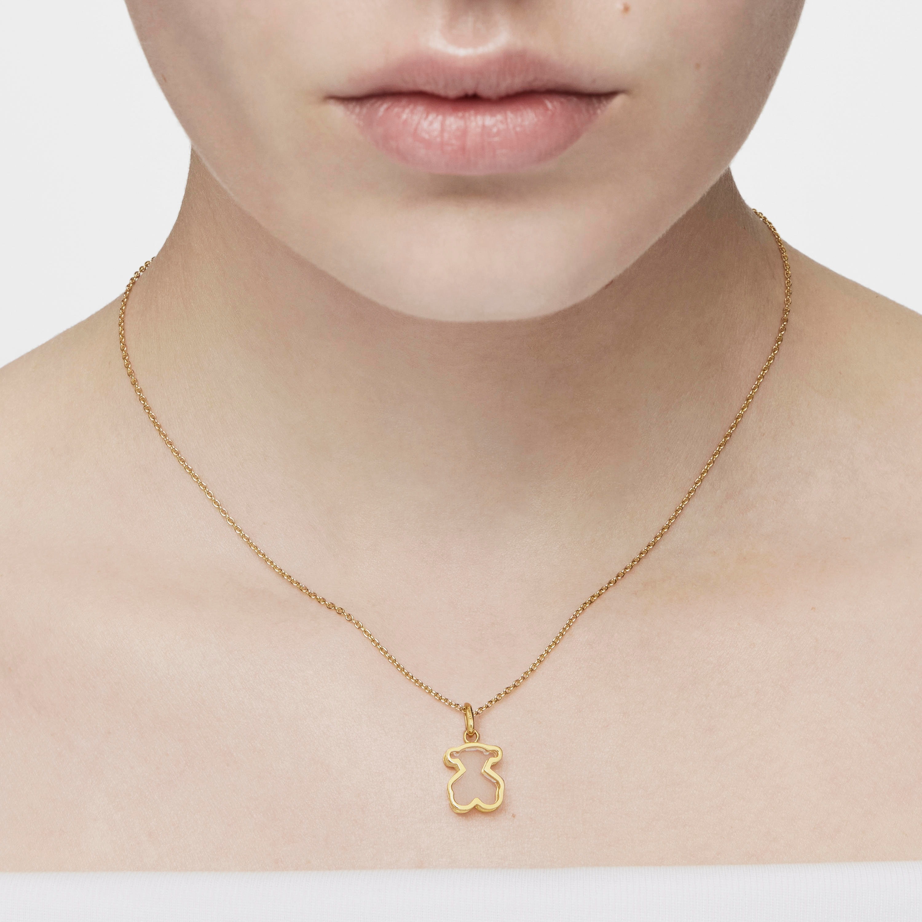 Collar con baño de oro 18 kt sobre plata Galaxy