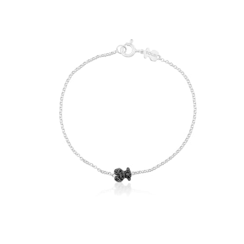 Silver Motif Bracelet with Spinel