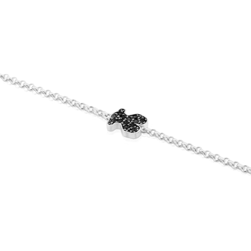 Silver Motif Bracelet with Spinel
