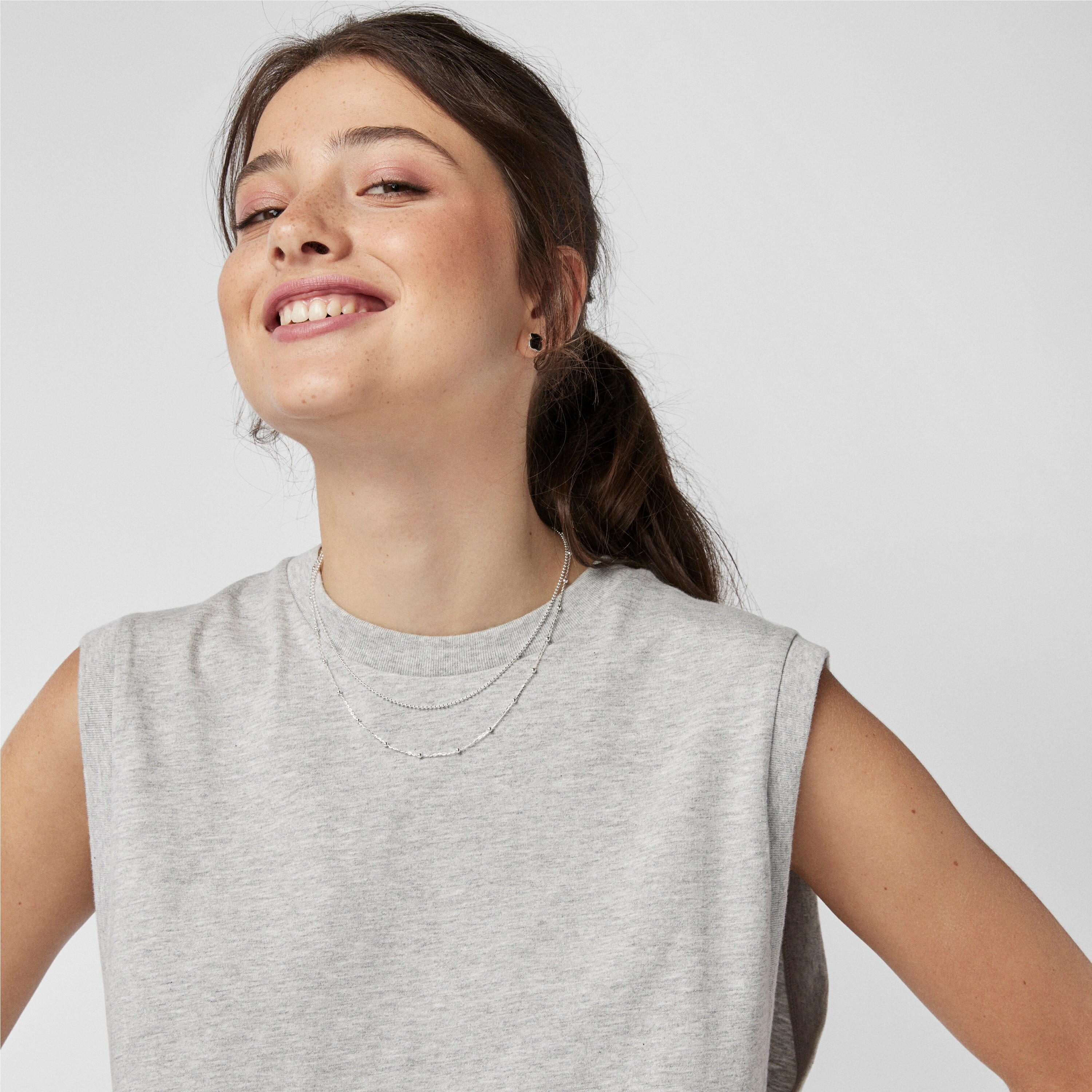 Silver Motif Earrings with Spinels