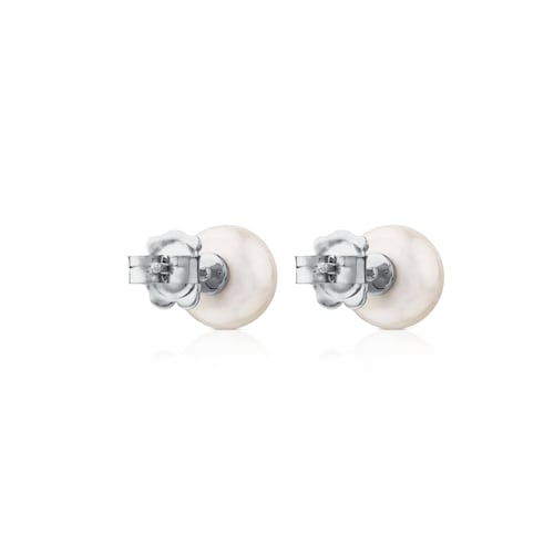 Pendientes de oro con diamantes y perlas cultivadas TOUS Puppies