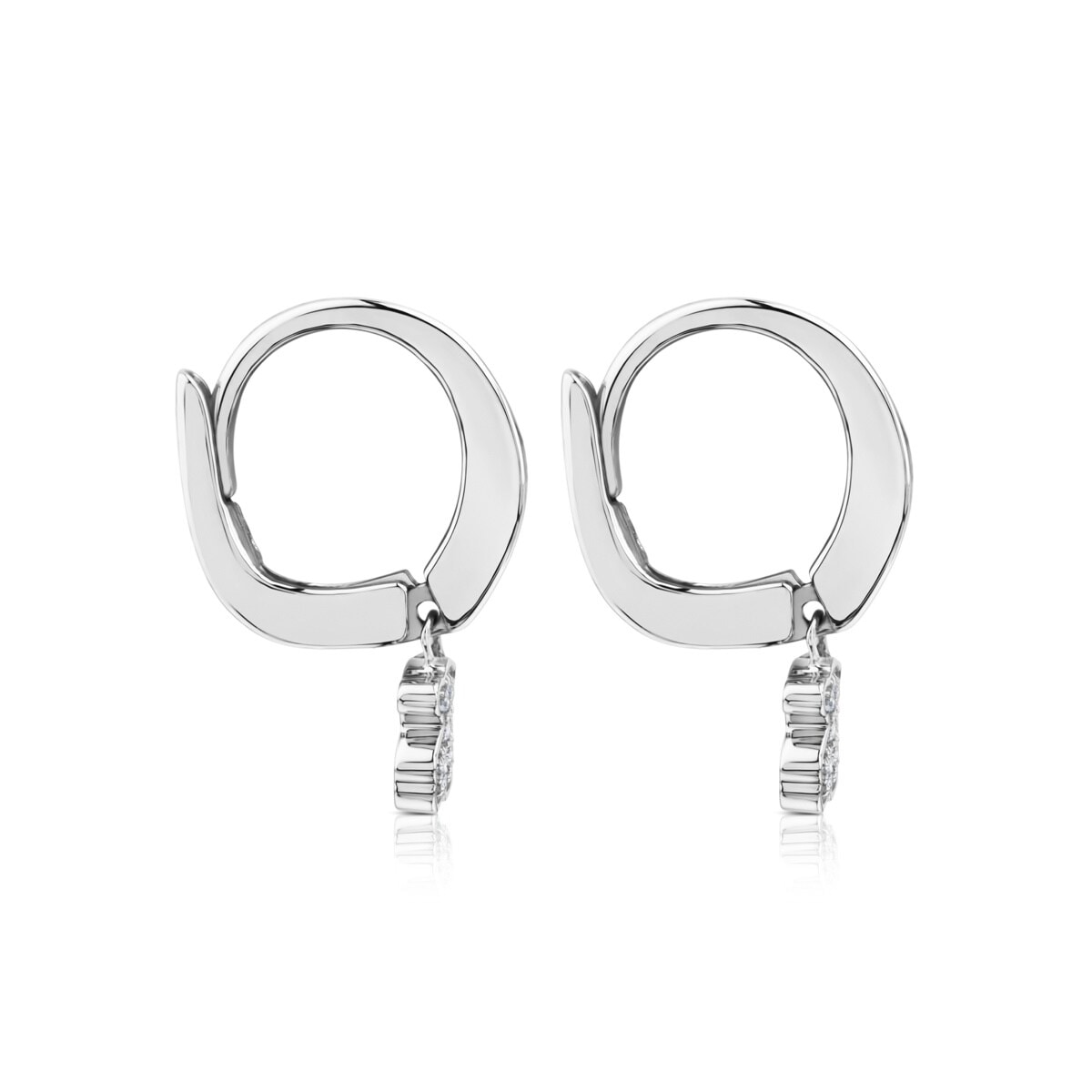 White Gold TOUS Puppies Earrings with Diamonds Bear motif