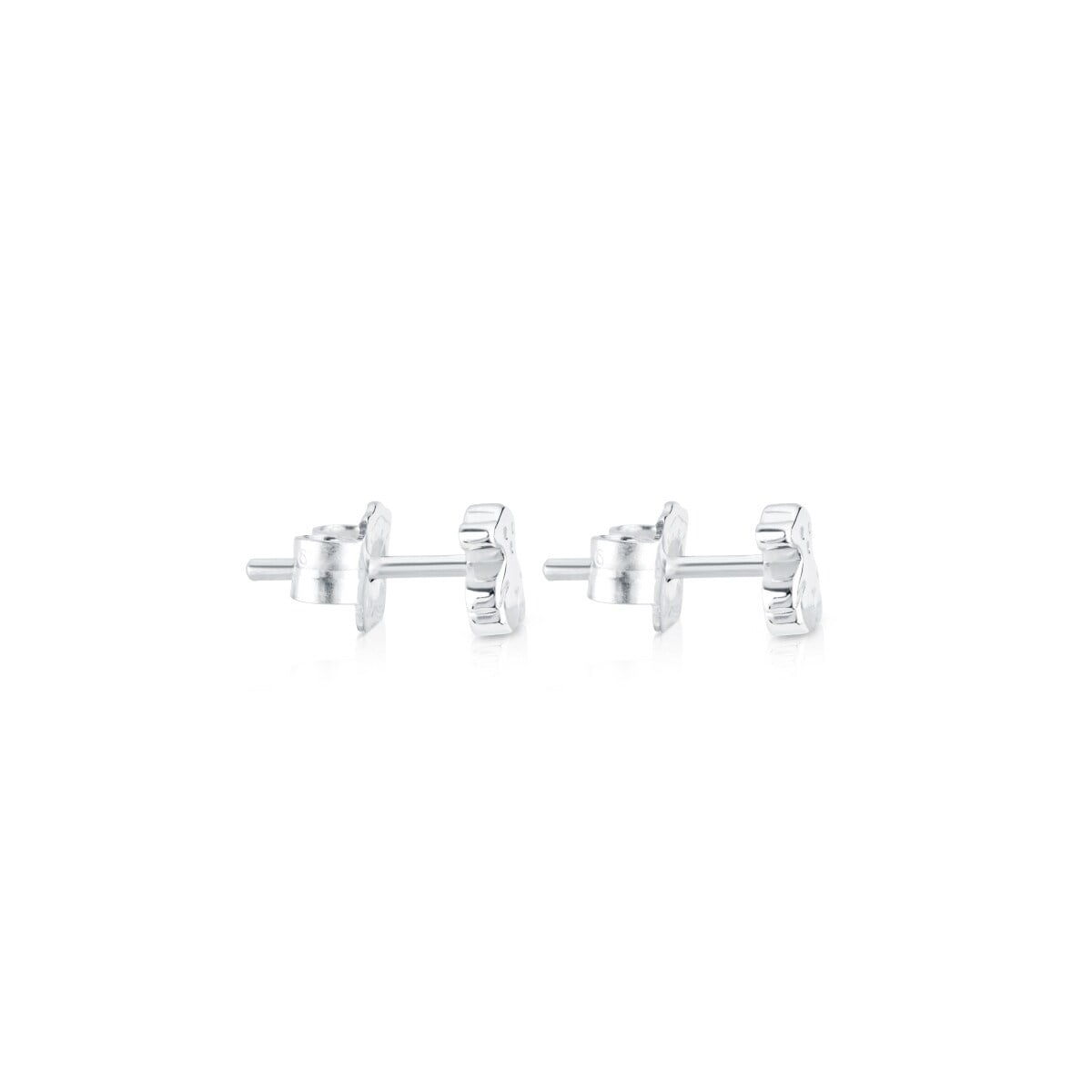 Silver TOUS Puppies Earrings 0,5cm