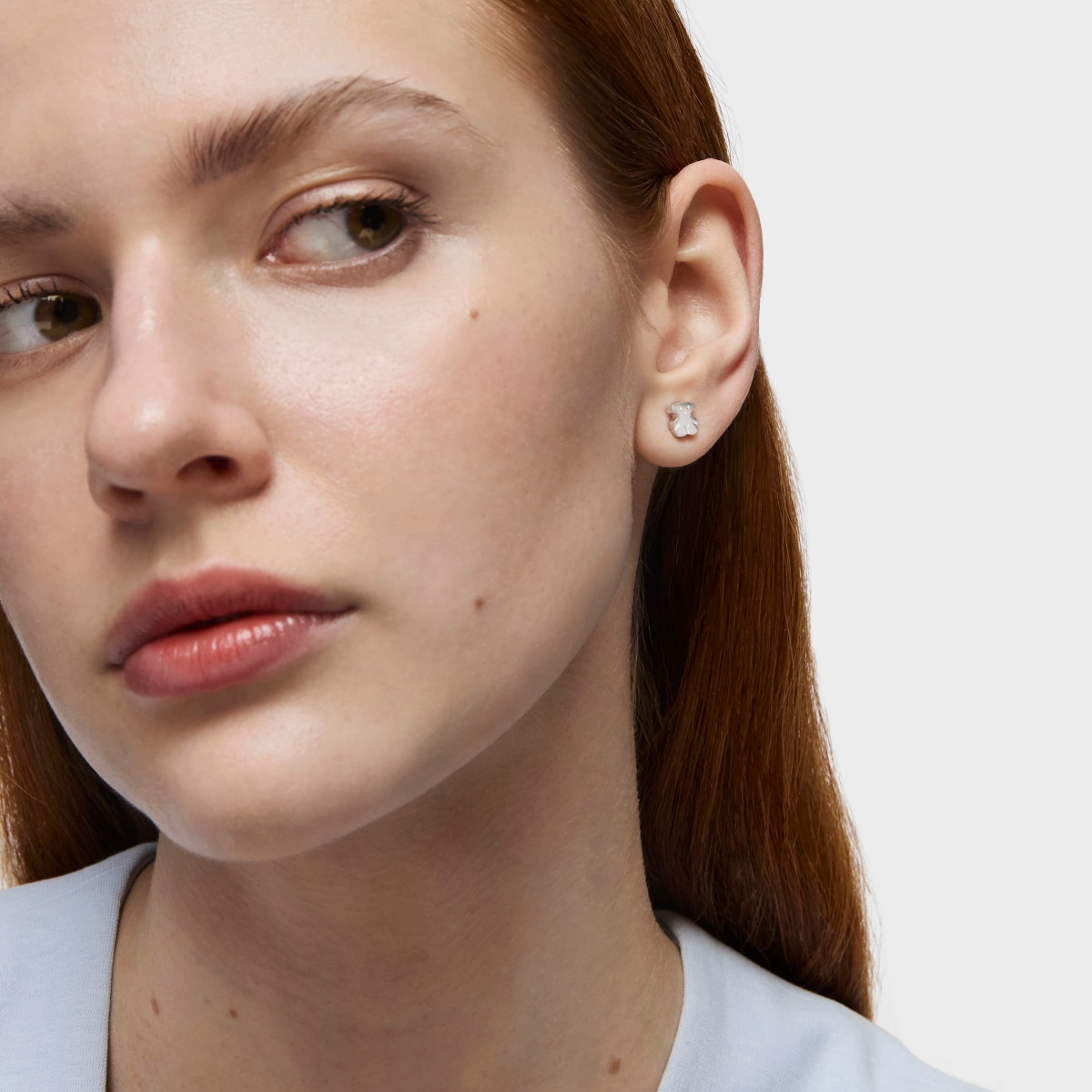 Silver TOUS Puppies Earrings 0,5cm