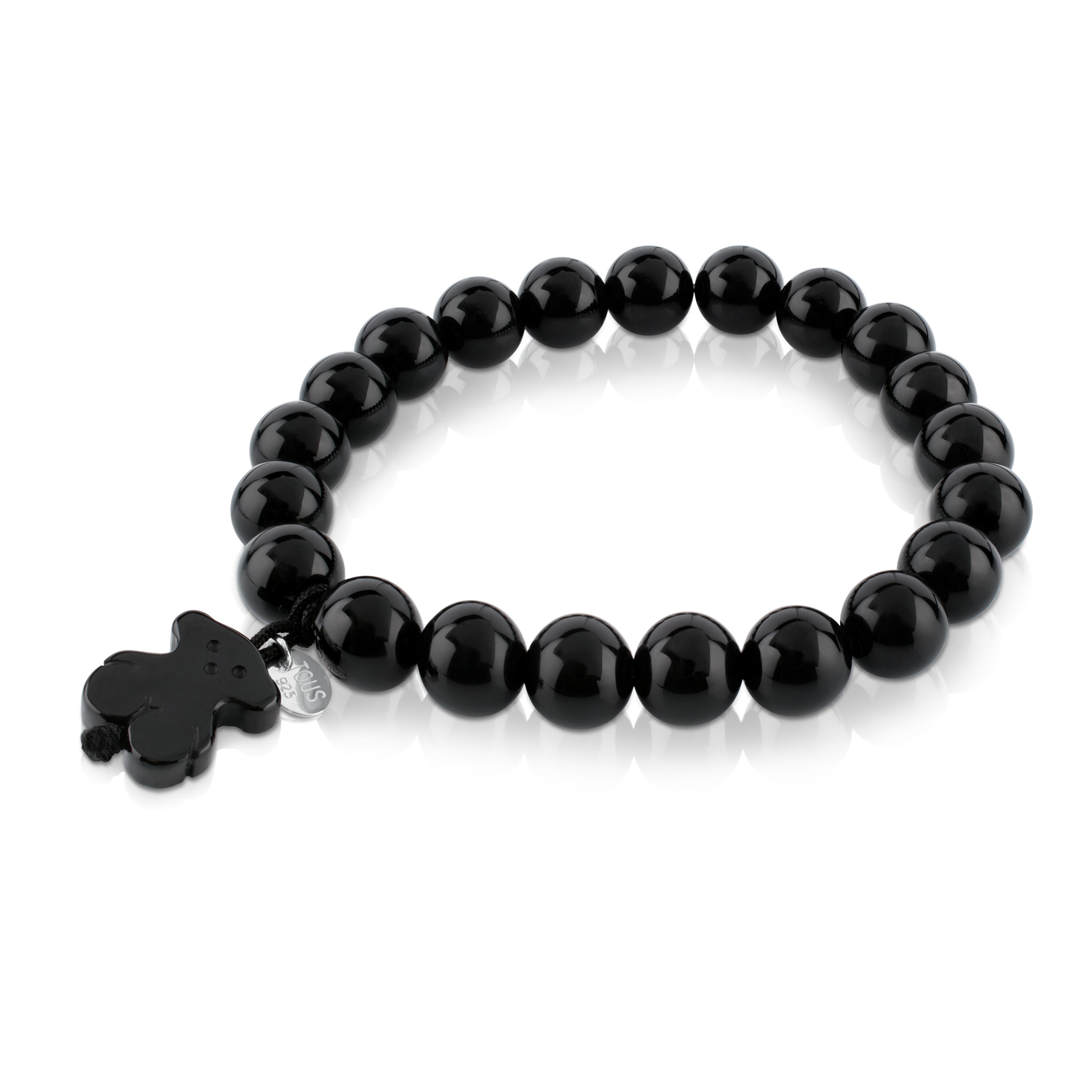 Silver TOUS Color Bracelet with Onyx