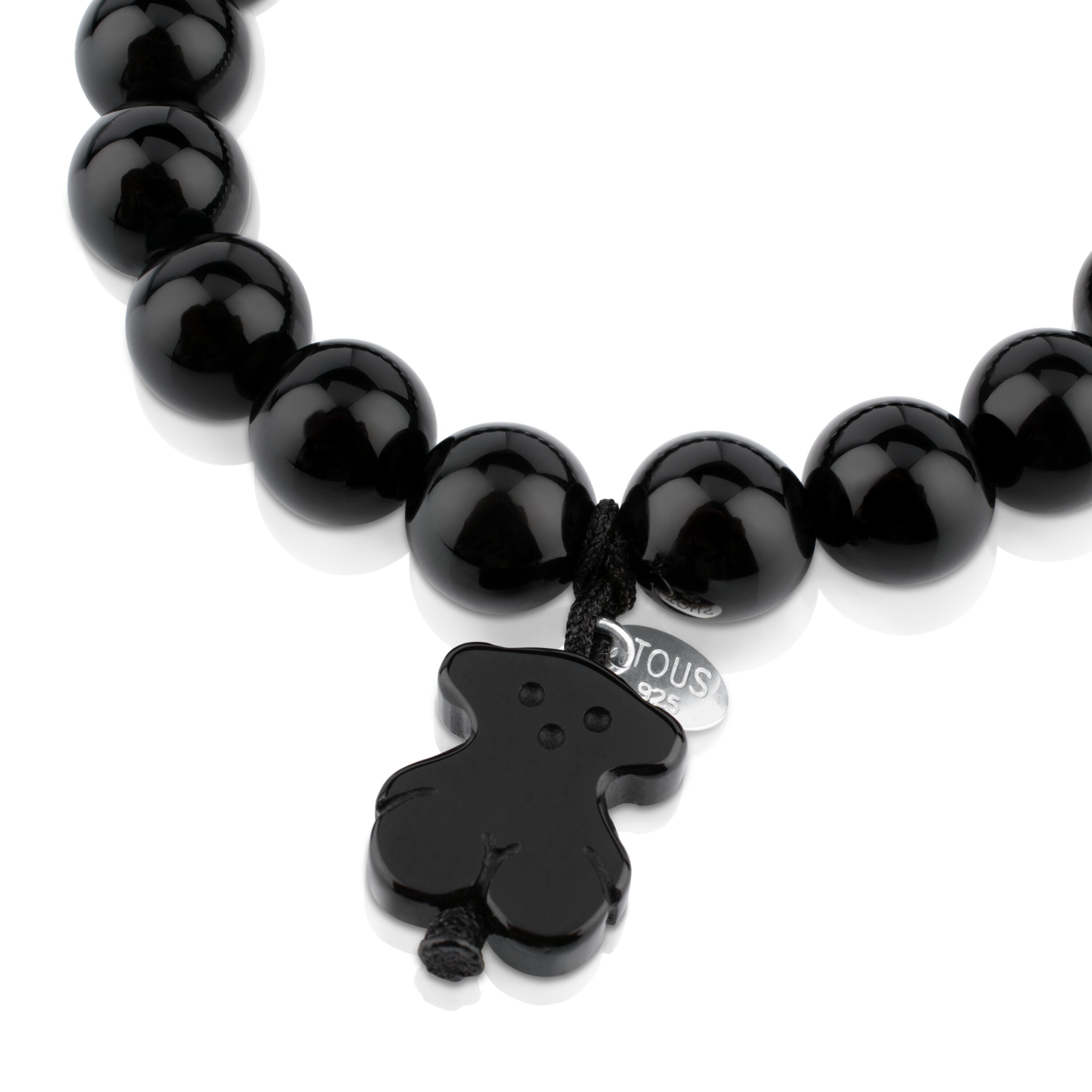 Silver TOUS Color Bracelet with Onyx