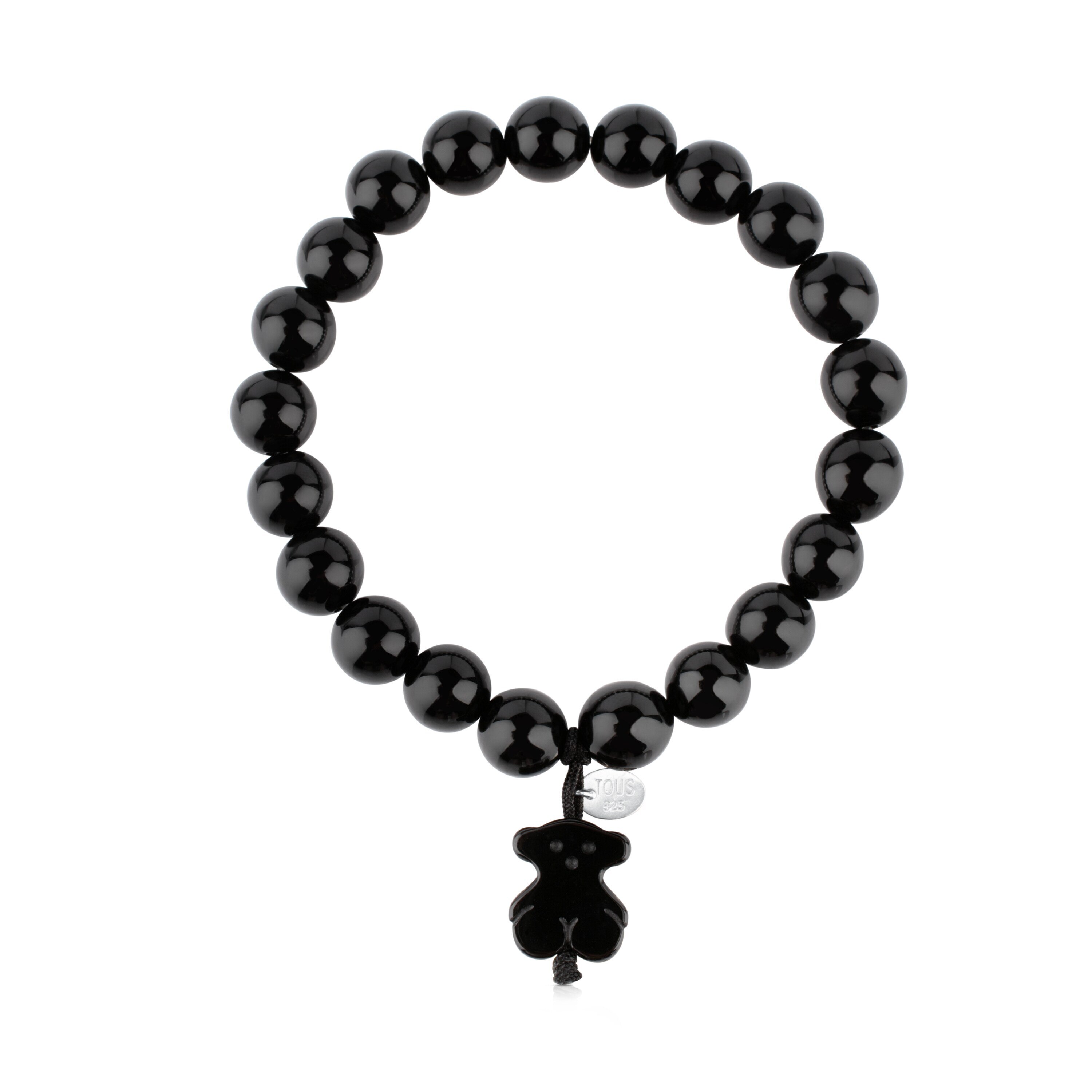 Silver TOUS Color Bracelet with Onyx
