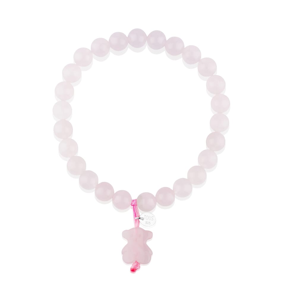 Pulsera de plata y cuarzo rosa TOUS Color