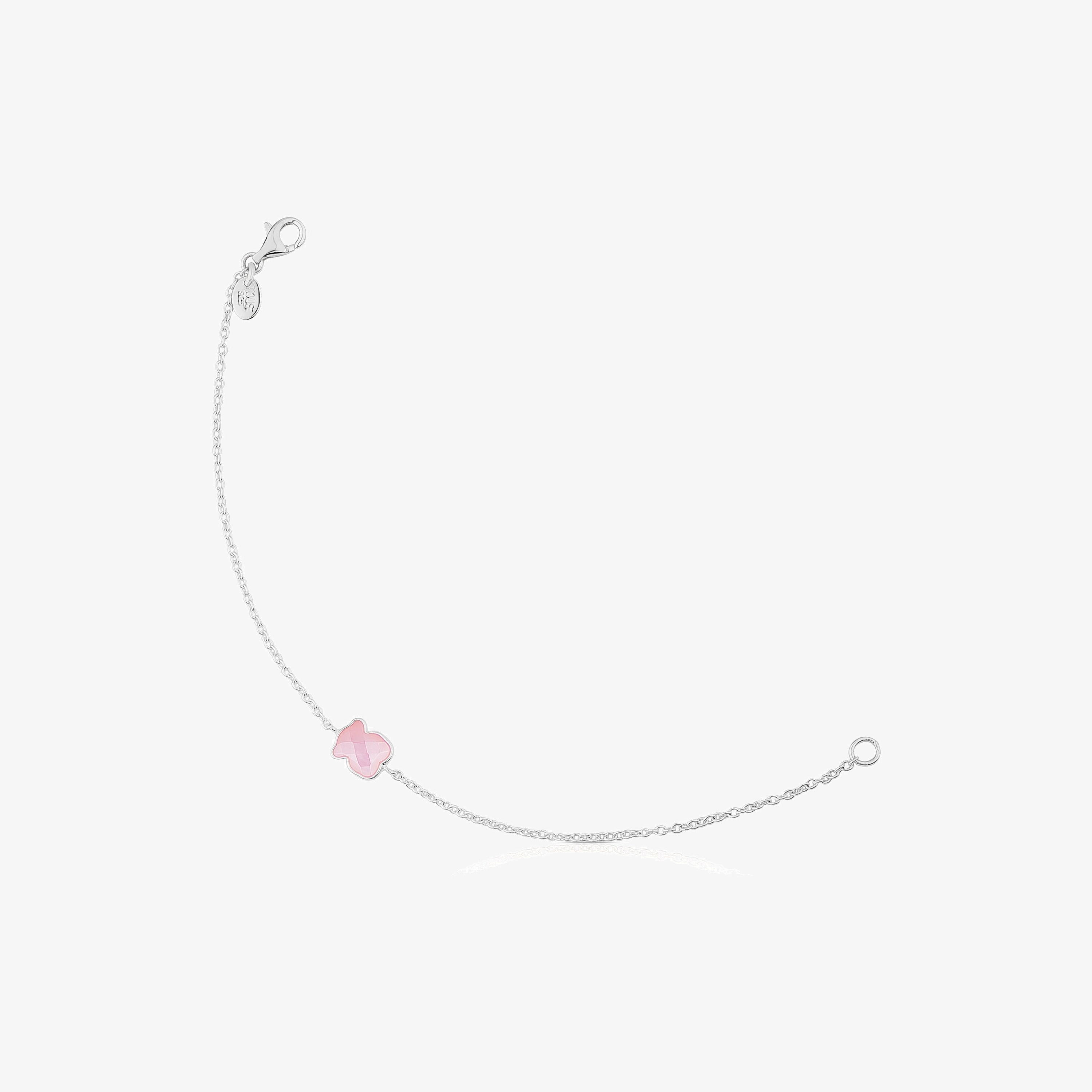 Silver TOUS Color Bracelet with Quartz Bear motif
