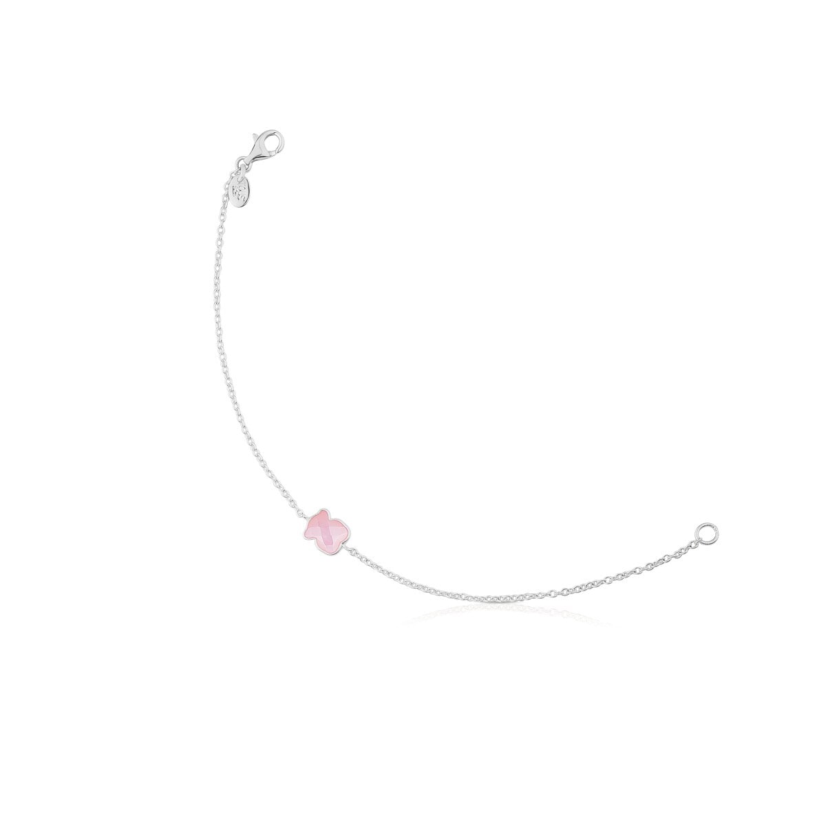 Silver TOUS Color Bracelet with Quartz Bear motif
