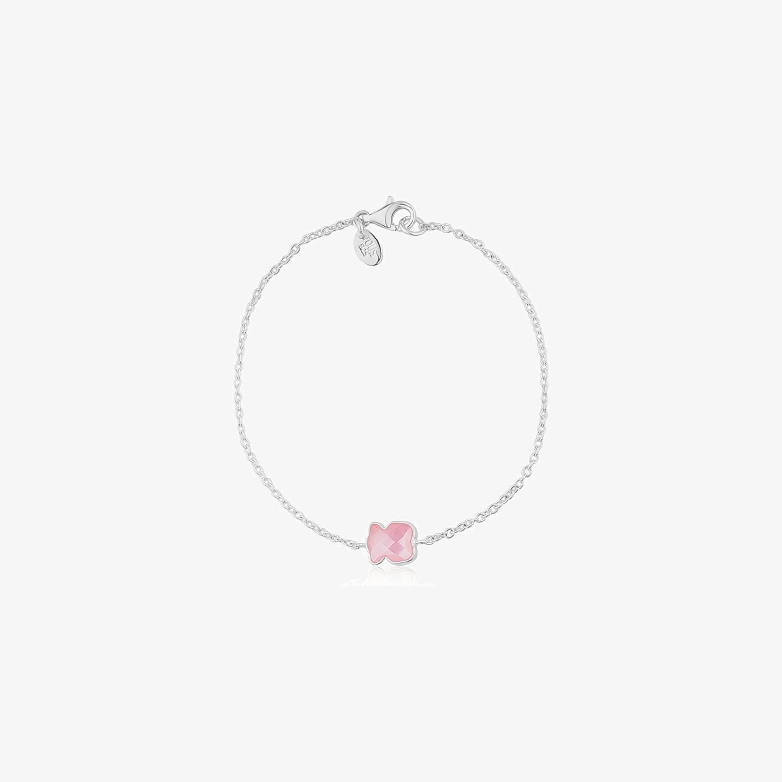 Silver TOUS Color Bracelet with Quartz Bear motif