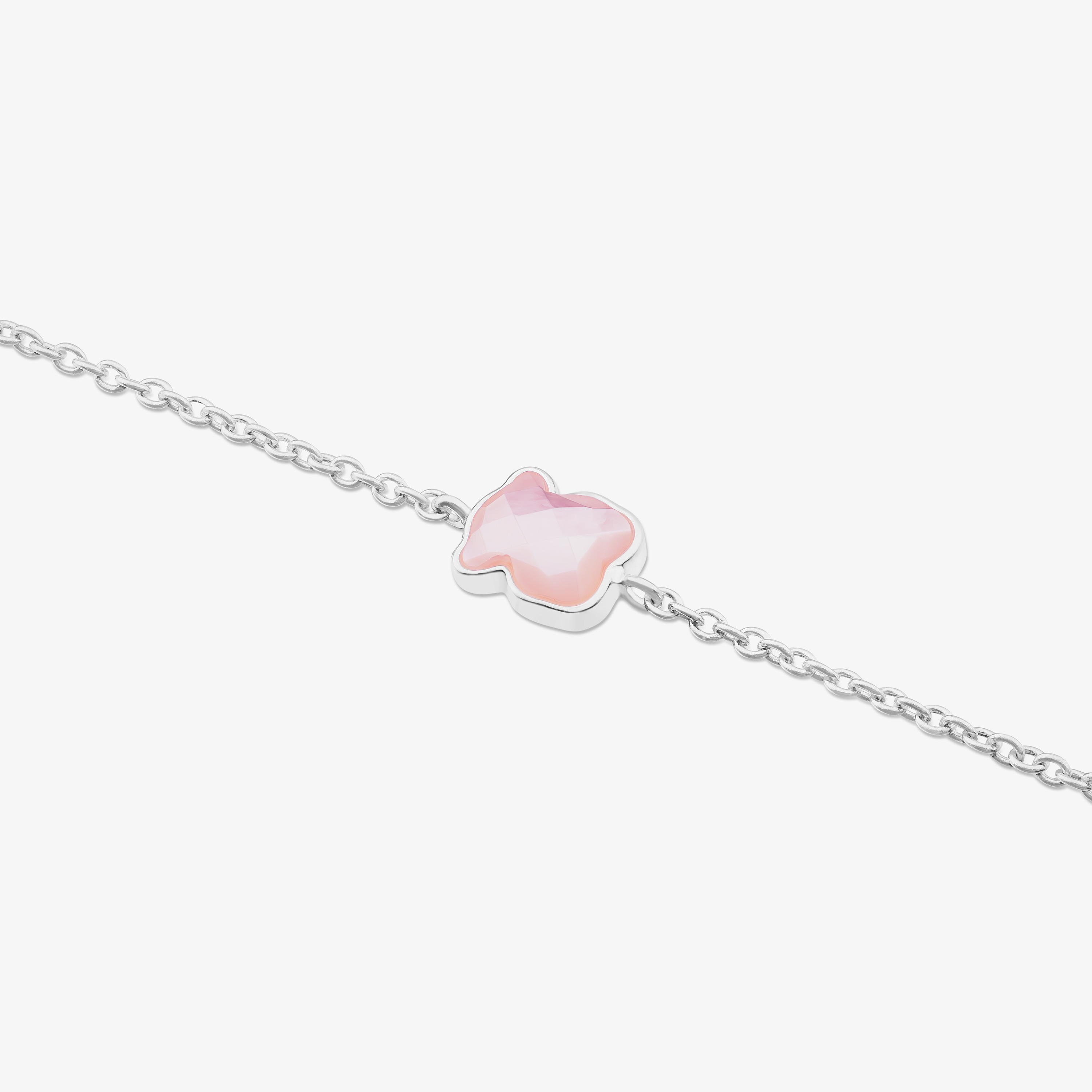 Silver TOUS Color Bracelet with Quartz Bear motif