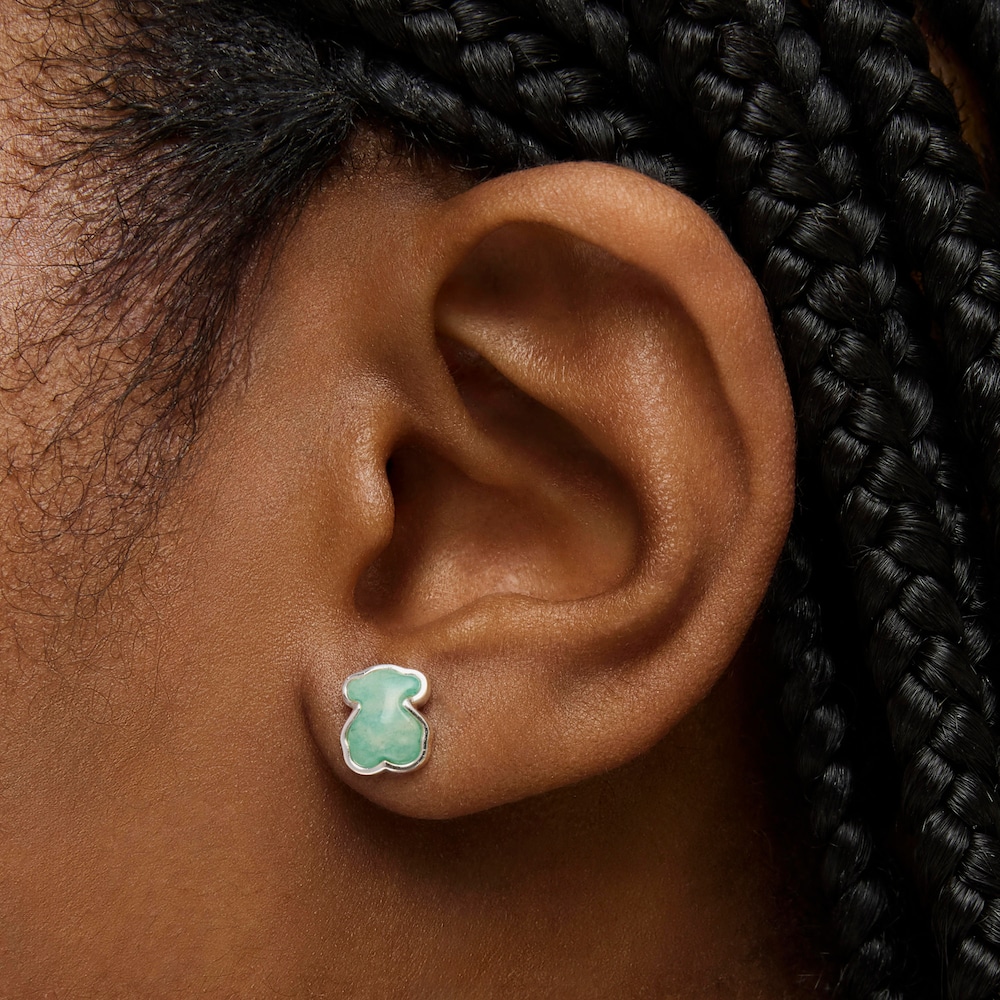 Pendientes de plata con amazonita New Color image number 7