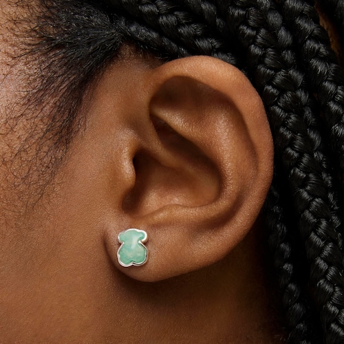 Pendientes de plata con amazonita New Color