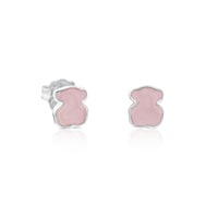 Silver New Color Earrings with Quartz