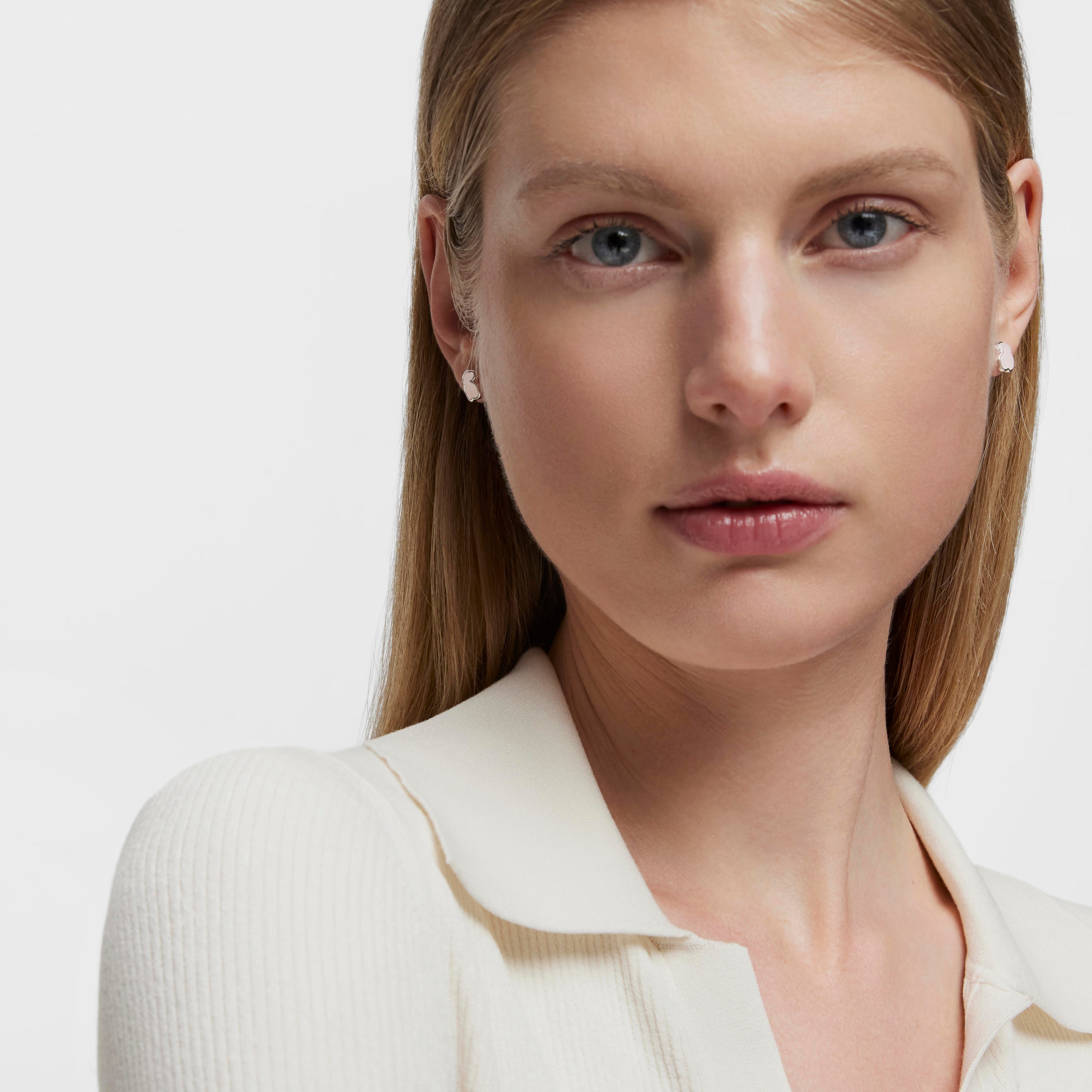 Silver New Color Earrings with Quartz