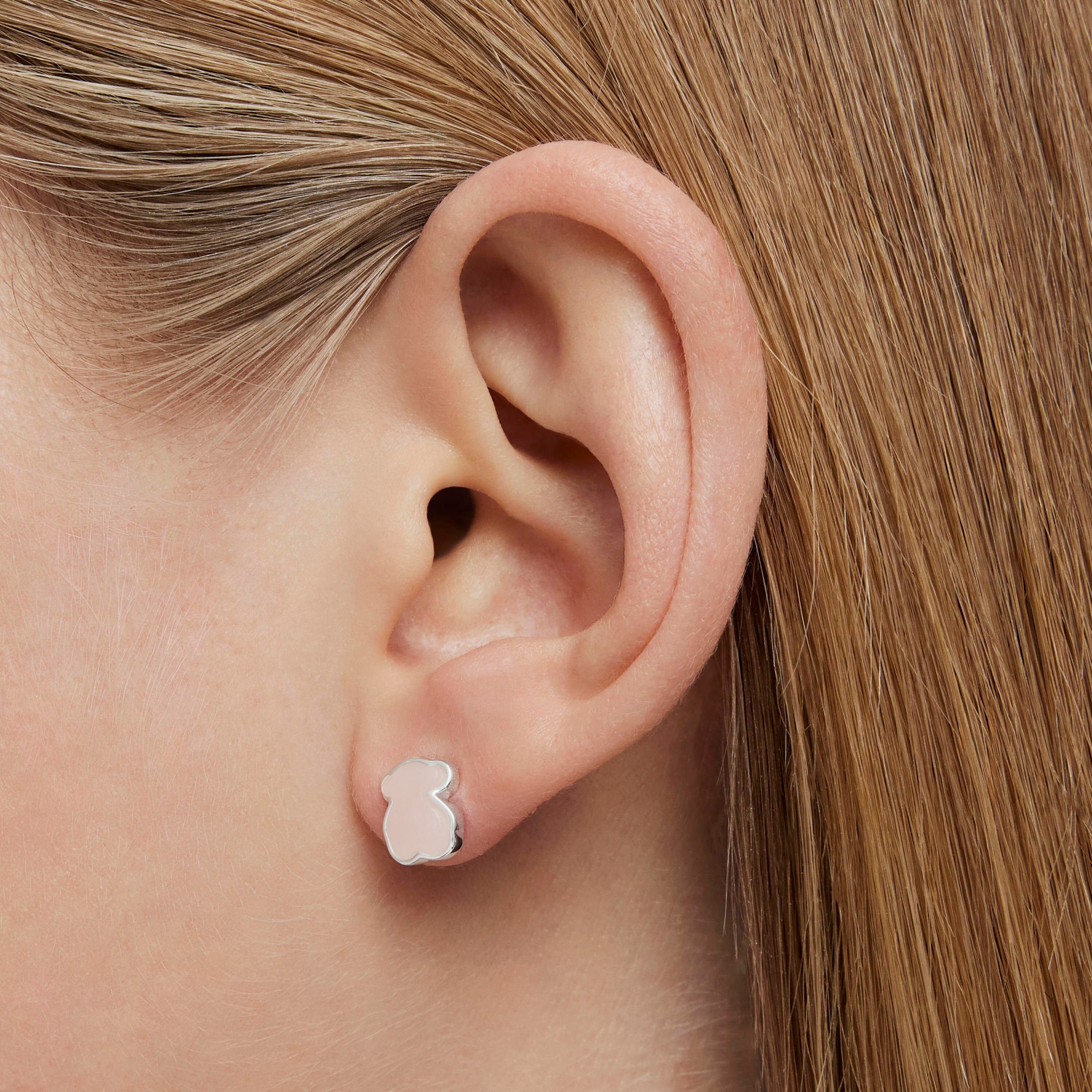 Silver New Color Earrings with Quartz