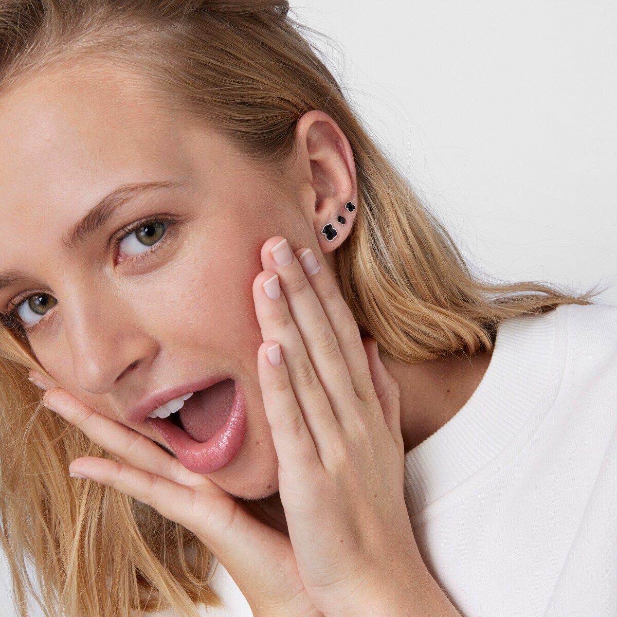 Silver New Color Earrings