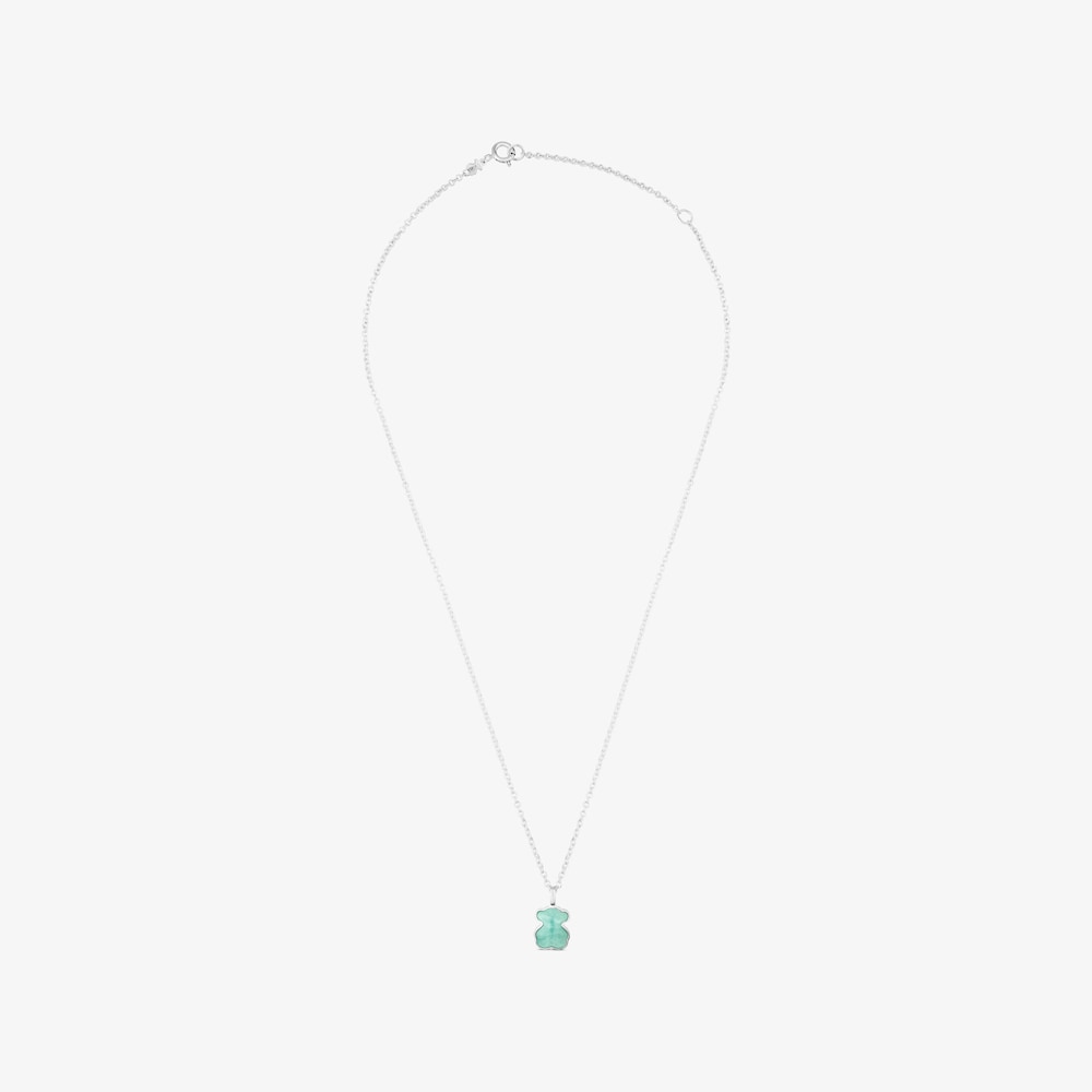 Collar de plata con amazonita New Color