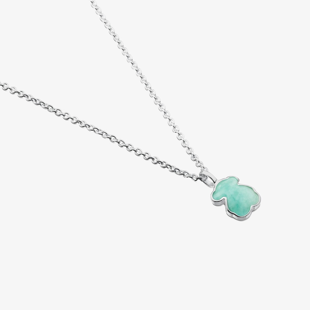 Collar de plata con amazonita New Color