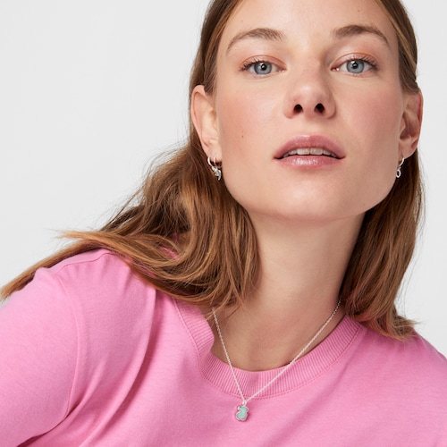 Collar de plata con amazonita New Color