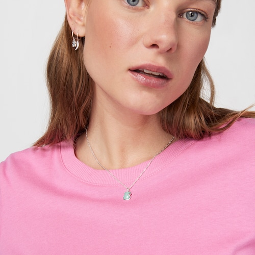Collar de plata con amazonita New Color