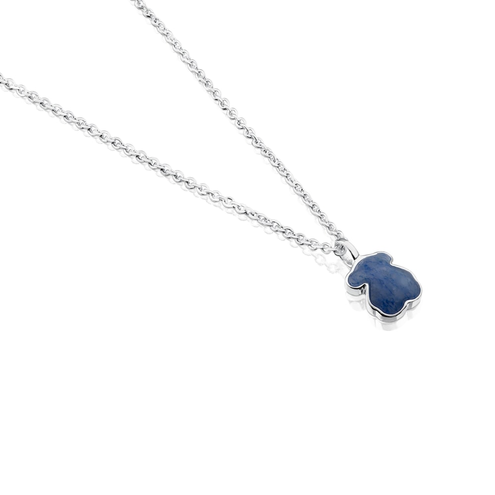 Collar de plata con cuarzo de dumortierita New Color image number 2