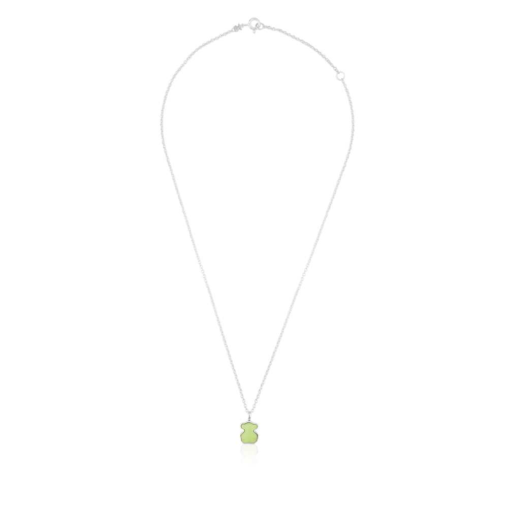 Silver New Color Necklace with Gaspeite