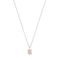 Silver New Color Necklace with Quartz