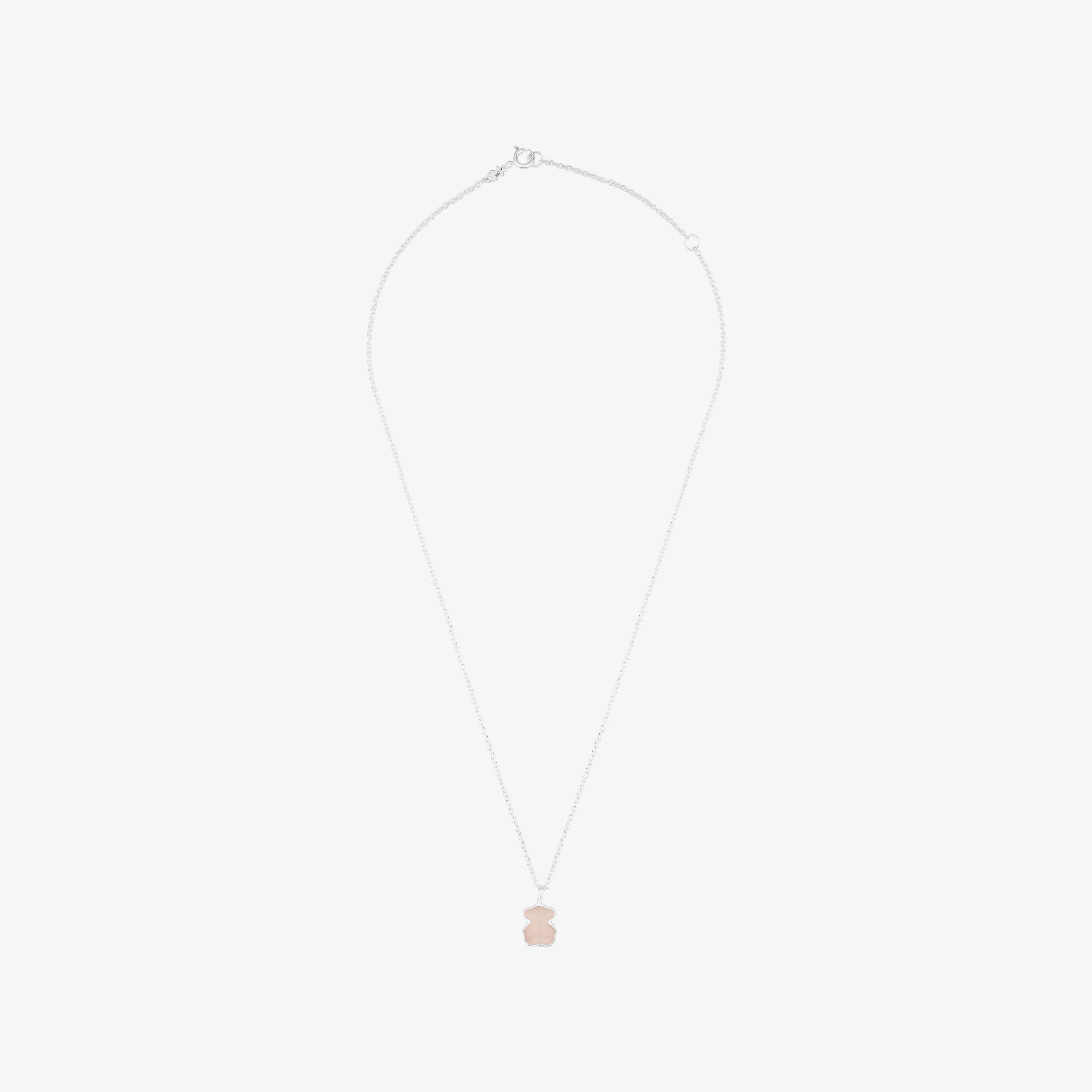 Silver New Color Necklace with Quartz