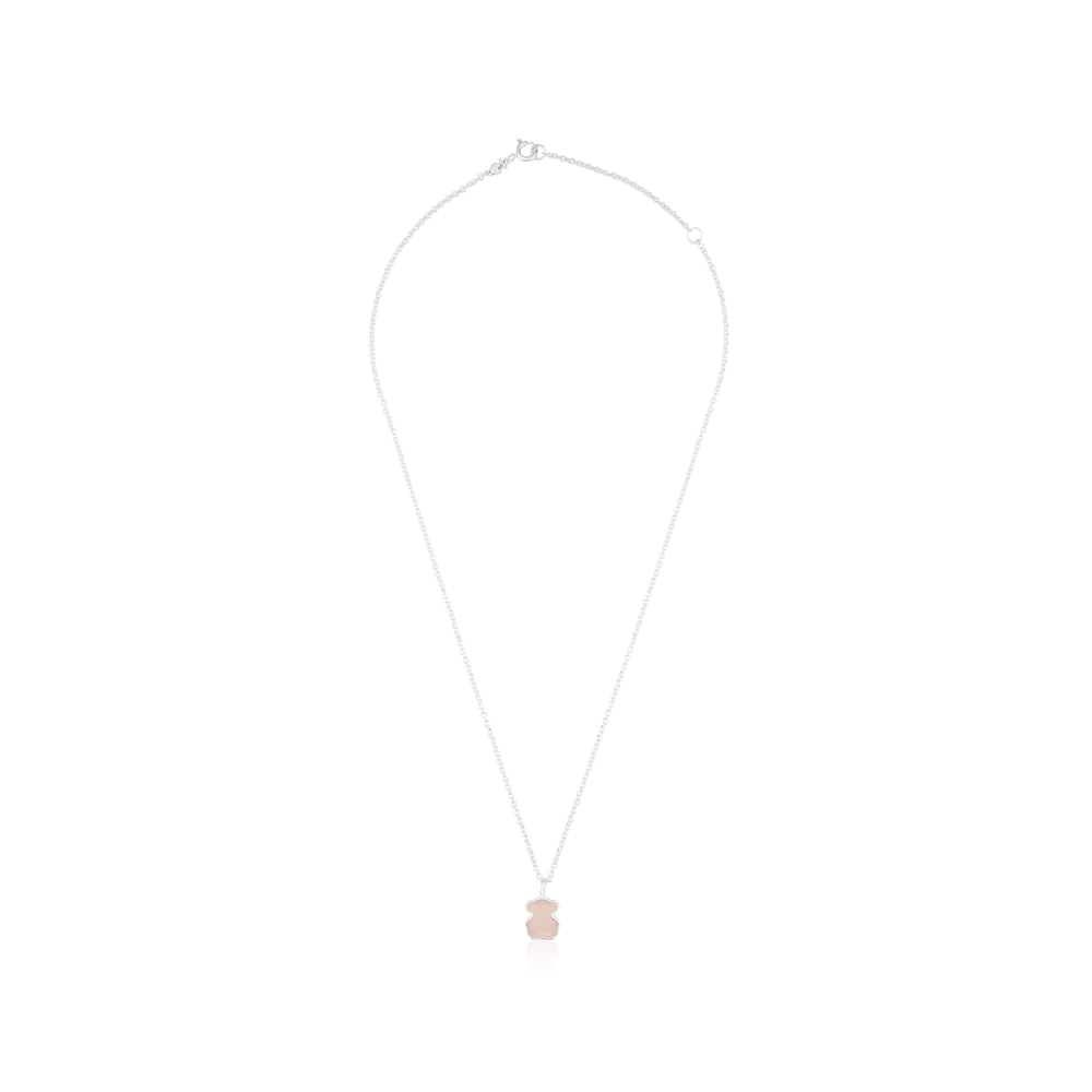 Silver New Color Necklace with Quartz