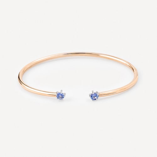 Rose gold Bangle with tanzanites TOUS ATELIER 24-7