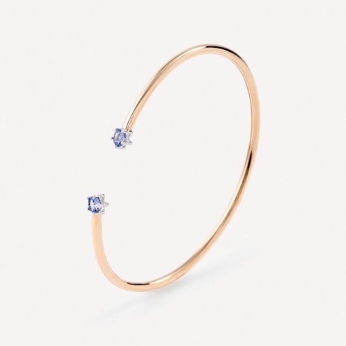 Rose gold Bangle with tanzanites TOUS ATELIER 24-7