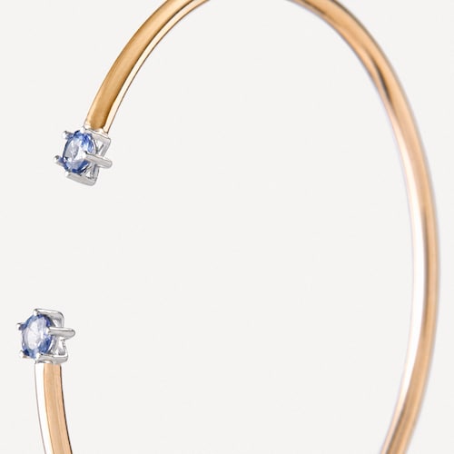 Rose gold Bangle with tanzanites TOUS ATELIER 24-7