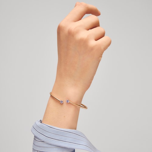 Rose gold Bangle with tanzanites TOUS ATELIER 24-7